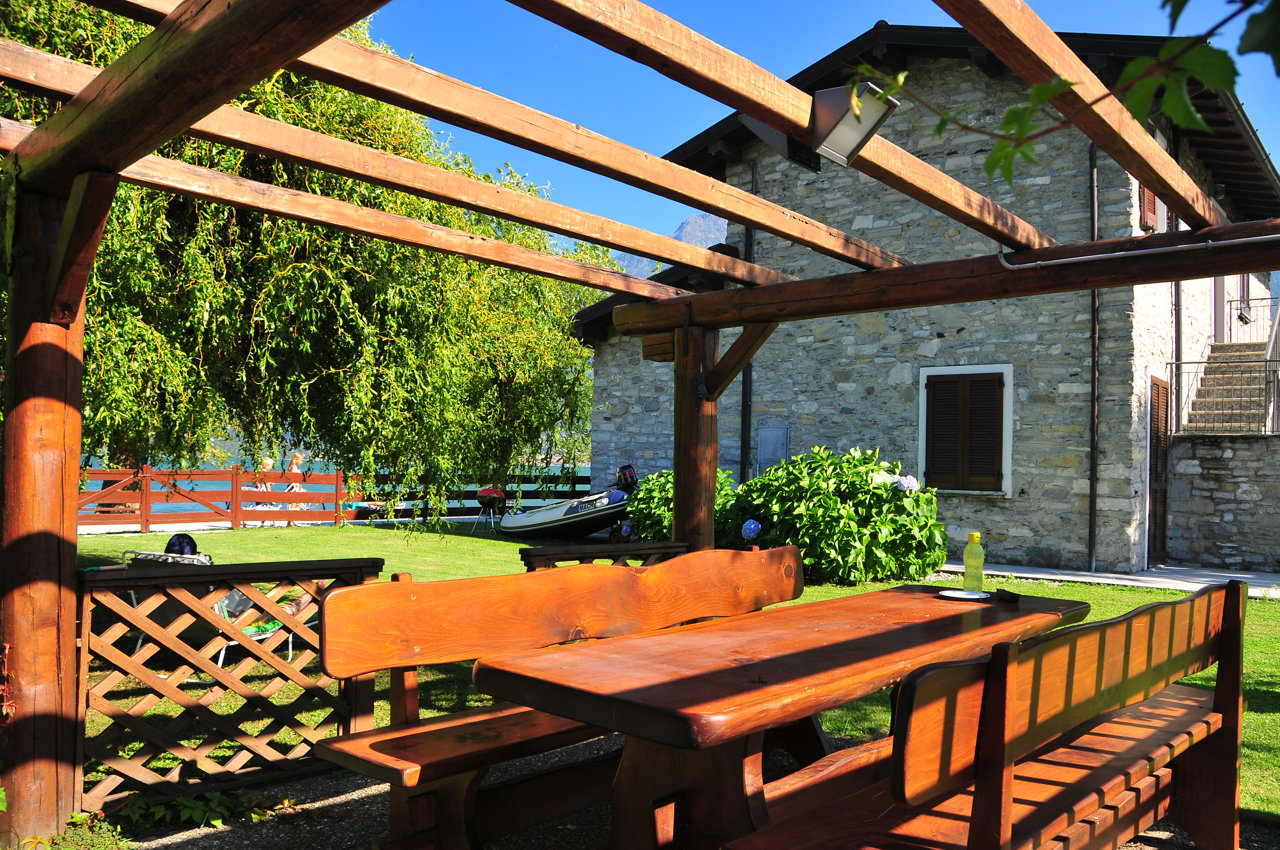 gazebo villa in affitto lago di Como